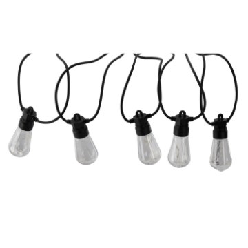 Garden Line Садова гірлянда 12 В, довжина 3 + 17 м, 20 світлодіодів, теплий білий колір, з кріпленнями, SOL1281 - Home Club