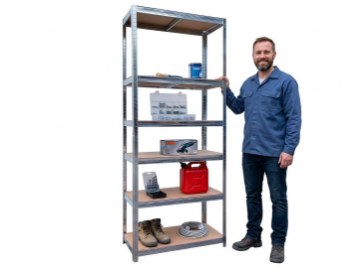 Chomik 6-Рівневий Стійка 180 x 90 x 40 См Вантажность Полки: 175 Кг, GWI2172 - Home Club