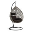 Chomik Висячее Кресло Серебряного Цвета, Подушка - Серебряная, Рама - Темно-Серебряная 107 x 68 x 120 См, FAT4811 - Home Club, изображение 5