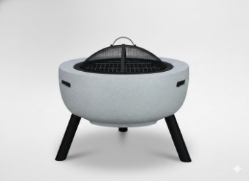 Chomik Садовое Огнище На Ножках С Крышкой И Шухаром 60 x 60 x 52 См, BBQ5252 - Home Club