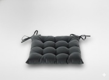 Chomik Подушка для стула 40 x 40 x 6 см, темно-серая, POD6617 - Home Club