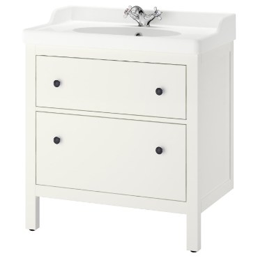 Шафи для ванної кімнати HEMNES з умивальником IKEA - Home Club