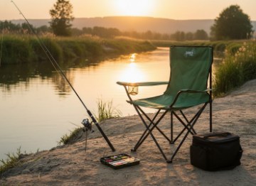 Garden Line Складний Туристичний/Рибальський Стілець, Зелений, 50x50x80 см, LEZ7167 - Home Club