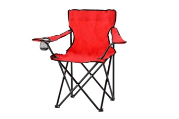 Garden Line Складний Туристичний/Рибальський Стілець, Червоний, 50x50x80 см, LEZ7174 - Home Club