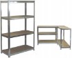Chomik 4-ярусный стеллаж 180 × 90 × 40 см. Грузоподъёмность полки: 175 кг, GWI0605 - Home Club, изображение 5