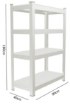 Chomik 4-ярусный стеллаж 180 × 90 × 40 см. Грузоподъёмность полки: 175 кг, GWI0605 - Home Club, изображение 7