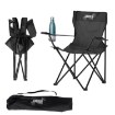 Chomik Складний Туристичний/Рибальський Стілець, Чорний, 50x50x80 см, LEZ5880 - Home Club