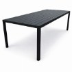 Kontrasto Садовый стол для террасы со столешницей из поливуда Allen-St 190x90, черный, Meb000067 - Home Club
