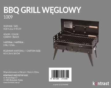 Kontrasto Bbq1009 — угольный гриль, 5.22.14300 - Home Club