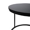 Kontrasto Круглый журнальный столик, 2 шт., Черный Sk115Cz, 60x47/40x39 см, 6.06.14690 - Home Club, зображення 2