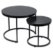 Kontrasto Круглый журнальный столик, 2 шт., Черный Sk115Cz, 60x47/40x39 см, 6.06.14690 - Home Club, зображення 7