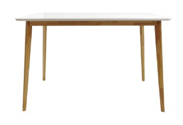 Kontrasto Скандинавский кухонный стол белого цвета Emma 120x80x75, 6.06.20111 - Home Club