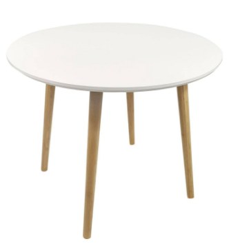 Kontrasto Круглый белый журнальный столик Sk111, 5.90.26037 - Home Club
