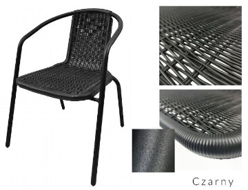 Kontrasto Садовое кресло Loretto, чёрное, 5.03.27304 - Home Club