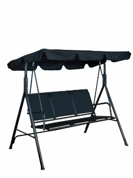 Kontrasto Садовая качель Split на 3 человека, черная, 5.17.13549 - Home Club
