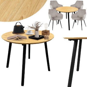 Kontrasto Стол Hugo, 90x75 см, диаметр ножки 56 мм, Sj205D, 6.04.50896 - Home Club