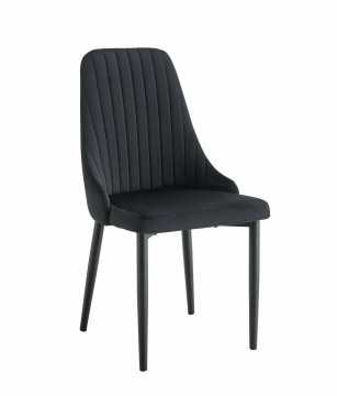 Kontrasto Черное велюровое мягкое кресло для столовой Eva2 Kt200, 5.90.15000 - Home Club