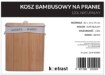 Kontrasto Бамбуковая корзина для белья объемом 120 л, натурального цвета, 1.40.202925 - Home Club, зображення 2