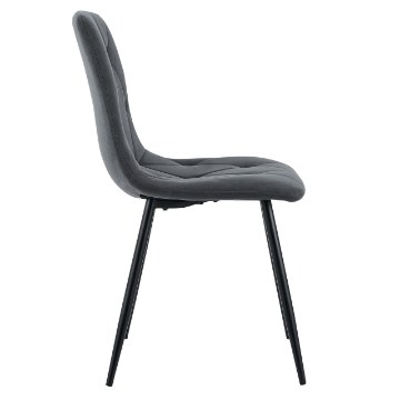 Kontrasto Мягкое кресло для столовой из велюра тёмно-серого цвета Nova Kt111, 6.05.15499 - Home Club