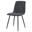 Kontrasto Мягкое кресло для столовой из велюра тёмно-серого цвета Nova Kt111, 6.05.15499 - Home Club, зображення 7