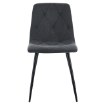Kontrasto Мягкое кресло для столовой из велюра тёмно-серого цвета Nova Kt111, 6.05.15499 - Home Club, зображення 8