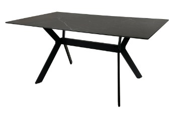 Kontrasto Обідній стіл у стилі лофт, мармур/сталь, макс. 160x90x76 см, 6.06.26058 - Home Club