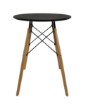 Kontrasto Круглый скандинавский стол для кухни, черный, Mia, диаметр 60 см, глубина 75 см, 6.06.26055 - Home Club, зображення 9