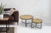 Kontrasto Круглый журнальный столик, 2 шт., дуб Sk114D, 70x47/50x39 см, 6.06.14683 - Home Club, зображення 3