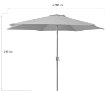 Kontrasto Зонт Boston, диаметр 2,7 м, темно-серый, 5.06.27127 - Home Club, зображення 3