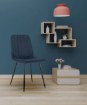 Kontrasto Мягкое кресло для столовой из велюра темно-синего цвета Nova Kt112, 6.05.15543 - Home Club, зображення 7