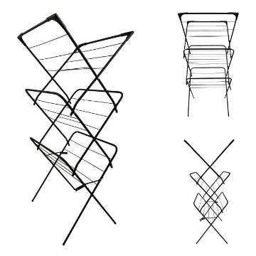 Kontrasto Sp1001Cz Сушилка для белья, черная, 11217 - Home Club