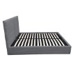 Kontrasto Lt100 Кровать Cordo 140x2x115, серая, Meb000378 - Home Club, изображение 3
