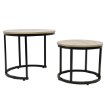 Kontrasto Круглые журнальные столики, 2 шт., Sonoma Sk106S, диаметр 70 см и 50 см, 6.06.28195 - Home Club, зображення 3