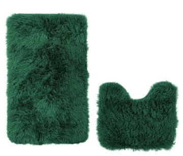 Kontrasto Ванный коврик Megan темно-зелёный, 2-секционный, 45×75, 1.12.14228 - Home Club