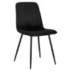 Kontrasto Черное велюровое мягкое кресло для столовой Nova Kt112, 6.05.15536 - Home Club, зображення 3