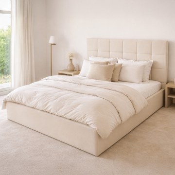 Kontrasto Lt104 Кровать Modulo 140x2x117, кремового цвета, Meb000424 - Home Club