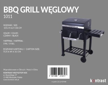 Kontrasto Bbq1011 — угольный гриль премиум-класса, 5.22.14317 - Home Club