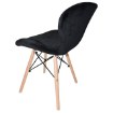 Kontrasto Скандинавское мягкое кресло для столовой, чёрное, модель Zoe, 6.05.27720 - Home Club, зображення 4