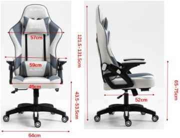 Kontrasto Kg105 — игровое кресло Черно-Серое, 5.90.20248 - Home Club