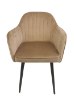Kontrasto Мягкое кресло с подлокотниками для столовой цвета «таупе» Maria, Meb000158 - Home Club, зображення 7