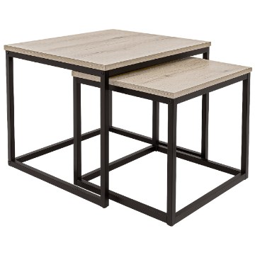 Kontrasto Квадратный журнальный столик, 2 шт., Sonoma Sk101S, 50x50,5/45x45,5 см, 6.06.28192 - Home Club