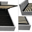 Kontrasto Lt104 Кровать Modulo 140x2x81, серая, Meb000423 - Home Club, изображение 9