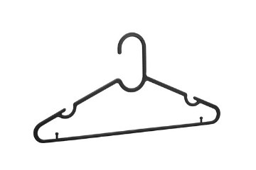 Kontrasto W1004 Пластиковые вешалки, 20 шт., черные, 4.06.212443 - Home Club