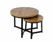 Kontrasto Круглый журнальный столик, 2 шт., дуб Sk112D, 60x47/40x39 см, 6.06.14652 - Home Club