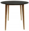 Kontrasto Скандинавский круглый обеденный стол для кухни, черный, модель Emma, диаметр 80 см, ширина 75 см, 2-й сорт, 6.06.14942 - Home Club, зображення 2