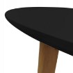 Kontrasto Скандинавский круглый обеденный стол для кухни, черный, модель Emma, диаметр 80 см, ширина 75 см, 2-й сорт, 6.06.14942 - Home Club, зображення 4