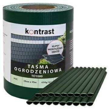 Kontrasto To1003 Лента для ограждения, 19 см × 35 м, зелёная, 5.09.27454 - Home Club