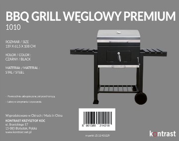 Kontrasto Угольный гриль Bbq1010 премиум-класса, 5.22.14218 - Home Club
