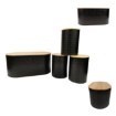 Kontrasto Chz03Cz Набор для хлеба и 3 емкости, черный, 7.01.01300 - Home Club, зображення 9