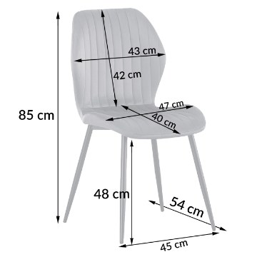 Kontrasto Kt119 Стул Zoya Pas Vel, черный, 6.05.89866 - Home Club